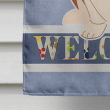Load image into Gallery viewer, Basset Hound Welcome Flag Canvas House Size BB5602CHF