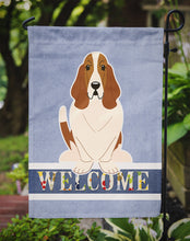 Load image into Gallery viewer, Basset Hound Welcome Garden Flag - Outdoor Decorative Yard Flag BB5602GF
