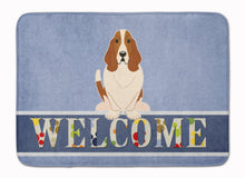 Load image into Gallery viewer, Basset Hound Welcome Machine Washable Memory Foam Mat BB5602RUG