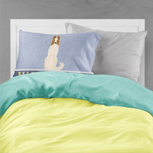 Load image into Gallery viewer, Borzoi Welcome Fabric Standard Pillowcase – Artistic Decorative Front, White Back BB5604PILLOWCASE