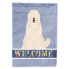 Load image into Gallery viewer, South Russian Sheepdog Welcome Flag Canvas House Size BB5605CHF