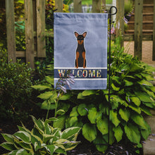 Load image into Gallery viewer, Manchester Terrier Welcome Garden Flag - Outdoor Decorative Yard Flag BB5609GF