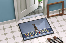 Load image into Gallery viewer, Manchester Terrier Welcome Doormat - 18x27 Decorative Floor Mat – Indoor/Outdoor Rug with Artistic Flair BB5609MAT
