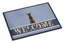 Load image into Gallery viewer, Manchester Terrier Welcome Doormat - 18x27 Decorative Floor Mat – Indoor/Outdoor Rug with Artistic Flair BB5609MAT