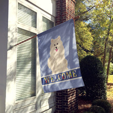 Load image into Gallery viewer, Samoyed Welcome Flag Canvas House Size BB5611CHF