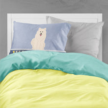 Load image into Gallery viewer, Samoyed Welcome Fabric Standard Pillowcase – Artistic Decorative Front, White Back BB5611PILLOWCASE