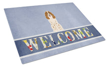 Load image into Gallery viewer, Russian Spaniel Welcome Glass Cutting Boards – Durable, Decorative Kitchen Art Large BB5612LCB