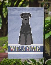 Load image into Gallery viewer, Standard Schnauzer Black Welcome Garden Flag - Outdoor Decorative Yard Flag BB5613GF
