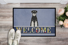 Load image into Gallery viewer, Standard Schnauzer Salt and Pepper Welcome Doormat - 18x27 Decorative Floor Mat – Indoor/Outdoor Rug with Artistic Flair BB5614MAT