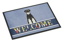 Load image into Gallery viewer, Standard Schnauzer Salt and Pepper Welcome Doormat - 18x27 Decorative Floor Mat – Indoor/Outdoor Rug with Artistic Flair BB5614MAT