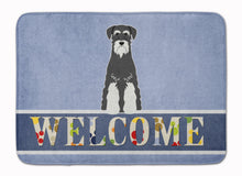 Load image into Gallery viewer, Standard Schnauzer Salt and Pepper Welcome Machine Washable Memory Foam Mat BB5614RUG