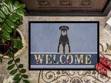 Load image into Gallery viewer, Standard Schnauzer Black Grey Welcome Doormat - 18x27 Decorative Floor Mat – Indoor/Outdoor Rug with Artistic Flair BB5615MAT