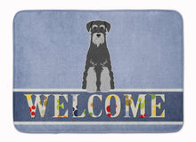 Load image into Gallery viewer, Standard Schnauzer Black Grey Welcome Machine Washable Memory Foam Mat BB5615RUG