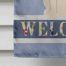 Load image into Gallery viewer, Saint Bernard Welcome Flag Canvas House Size BB5616CHF