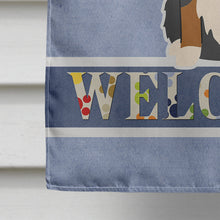 Load image into Gallery viewer, Bernese Mountain Dog Welcome Flag Canvas House Size BB5617CHF