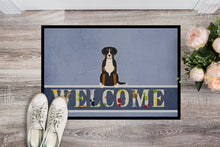 Load image into Gallery viewer, Greater Swiss Mountain Dog Welcome Doormat - 18x27 Decorative Floor Mat – Indoor/Outdoor Rug with Artistic Flair BB5618MAT