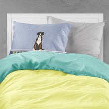 Load image into Gallery viewer, Greater Swiss Mountain Dog Welcome Fabric Standard Pillowcase – Artistic Decorative Front, White Back BB5618PILLOWCASE