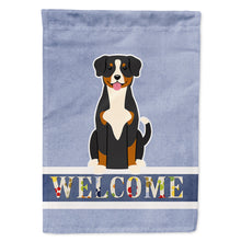 Load image into Gallery viewer, Entlebucher Welcome Flag Canvas House Size BB5619CHF