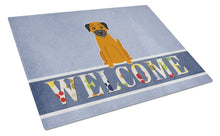 Load image into Gallery viewer, Border Terrier Welcome Glass Cutting Boards – Durable, Decorative Kitchen Art Large BB5620LCB