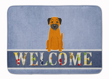 Load image into Gallery viewer, Border Terrier Welcome Machine Washable Memory Foam Mat BB5620RUG