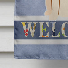 Load image into Gallery viewer, Beagle Tricolor Welcome Flag Canvas House Size BB5621CHF