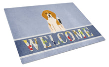 Load image into Gallery viewer, Beagle Tricolor Welcome Glass Cutting Boards – Durable, Decorative Kitchen Art Large BB5621LCB