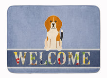 Load image into Gallery viewer, Beagle Tricolor Welcome Machine Washable Memory Foam Mat BB5621RUG