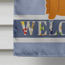 Load image into Gallery viewer, Airedale Welcome Flag Canvas House Size BB5622CHF