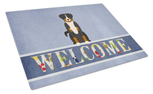 Load image into Gallery viewer, Appenzeller Sennenhund Welcome Glass Cutting Boards – Durable, Decorative Kitchen Art Large BB5624LCB