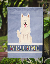 Load image into Gallery viewer, White German Shepherd Welcome Garden Flag - Outdoor Decorative Yard Flag BB5626GF