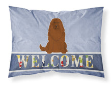 Load image into Gallery viewer, Caucasian Shepherd Dog Welcome Fabric Standard Pillowcase – Artistic Decorative Front, White Back BB5631PILLOWCASE