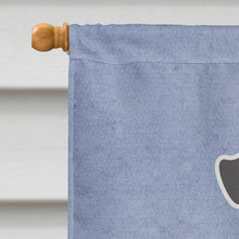 Load image into Gallery viewer, Miniature Schanuzer Black Welcome Flag Canvas House Size BB5632CHF