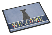 Load image into Gallery viewer, Miniature Schanuzer Black Welcome Doormat - 18x27 Decorative Floor Mat – Indoor/Outdoor Rug with Artistic Flair BB5632MAT