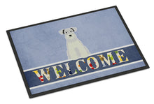 Load image into Gallery viewer, Miniature Schanuzer White Welcome Doormat - 18x27 Decorative Floor Mat – Indoor/Outdoor Rug with Artistic Flair BB5634MAT