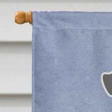 Load image into Gallery viewer, Miniature Schanuzer Salt and Pepper Welcome Flag Canvas House Size BB5635CHF