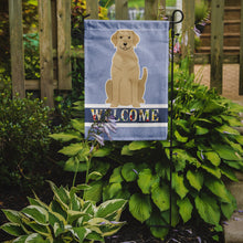 Load image into Gallery viewer, Yellow Labrador Welcome Garden Flag - Outdoor Decorative Yard Flag BB5636GF
