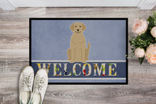 Load image into Gallery viewer, Yellow Labrador Welcome Doormat - 18x27 Decorative Floor Mat – Indoor/Outdoor Rug with Artistic Flair BB5636MAT