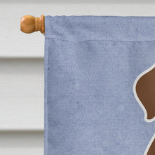 Load image into Gallery viewer, Chocolate Labrador Welcome Flag Canvas House Size BB5637CHF
