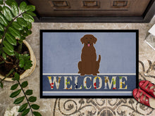 Load image into Gallery viewer, Chocolate Labrador Welcome Doormat - 18x27 Decorative Floor Mat – Indoor/Outdoor Rug with Artistic Flair BB5637MAT
