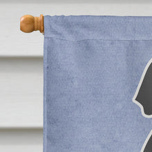 Load image into Gallery viewer, Black Labrador Welcome Flag Canvas House Size BB5638CHF