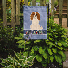 Load image into Gallery viewer, Cavalier Spaniel Welcome Garden Flag - Outdoor Decorative Yard Flag BB5639GF