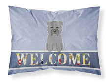 Load image into Gallery viewer, Glen of Imal Grey Welcome Fabric Standard Pillowcase – Artistic Decorative Front, White Back BB5640PILLOWCASE