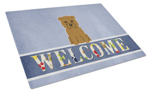 Load image into Gallery viewer, Glen of Imal Tan Welcome Glass Cutting Boards – Durable, Decorative Kitchen Art Large BB5641LCB