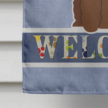 Load image into Gallery viewer, Irish Water Spaniel Welcome Flag Canvas House Size BB5644CHF