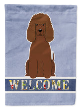 Load image into Gallery viewer, Irish Water Spaniel Welcome Flag Canvas House Size BB5644CHF