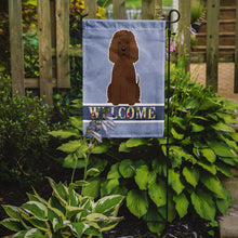 Load image into Gallery viewer, Irish Water Spaniel Welcome Garden Flag - Outdoor Decorative Yard Flag BB5644GF