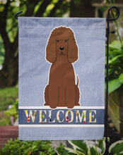 Load image into Gallery viewer, Irish Water Spaniel Welcome Garden Flag - Outdoor Decorative Yard Flag BB5644GF