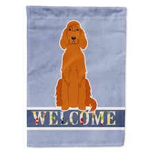 Load image into Gallery viewer, Irish Setter Welcome Flag Canvas House Size BB5645CHF