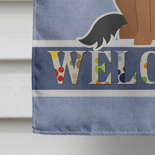 Load image into Gallery viewer, German Shepherd Welcome Flag Canvas House Size BB5648CHF