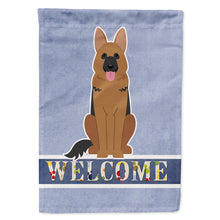 Load image into Gallery viewer, German Shepherd Welcome Flag Canvas House Size BB5648CHF